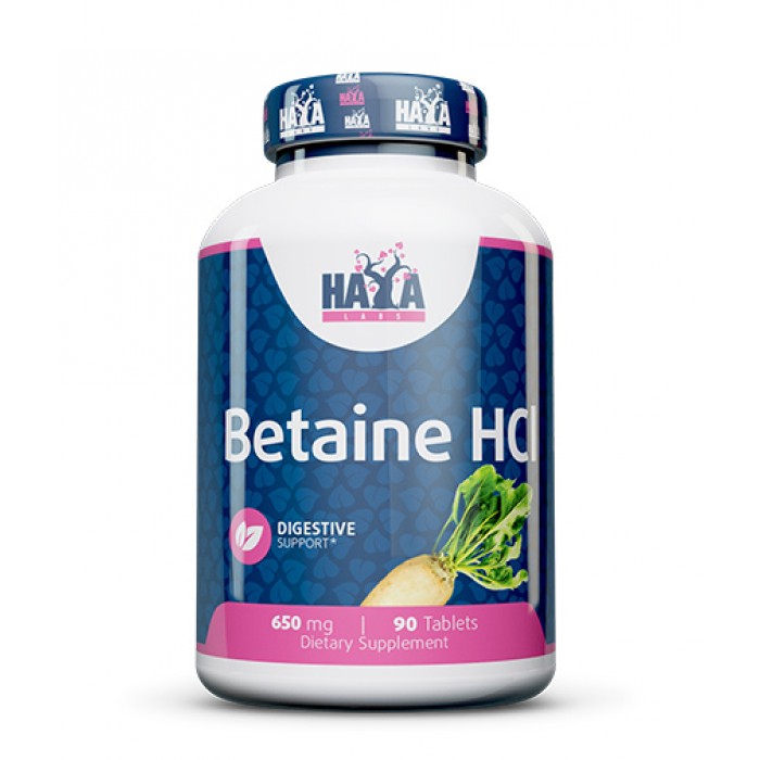 Haya Labs - Betaine HCL 650mg. / 90 Tabs.